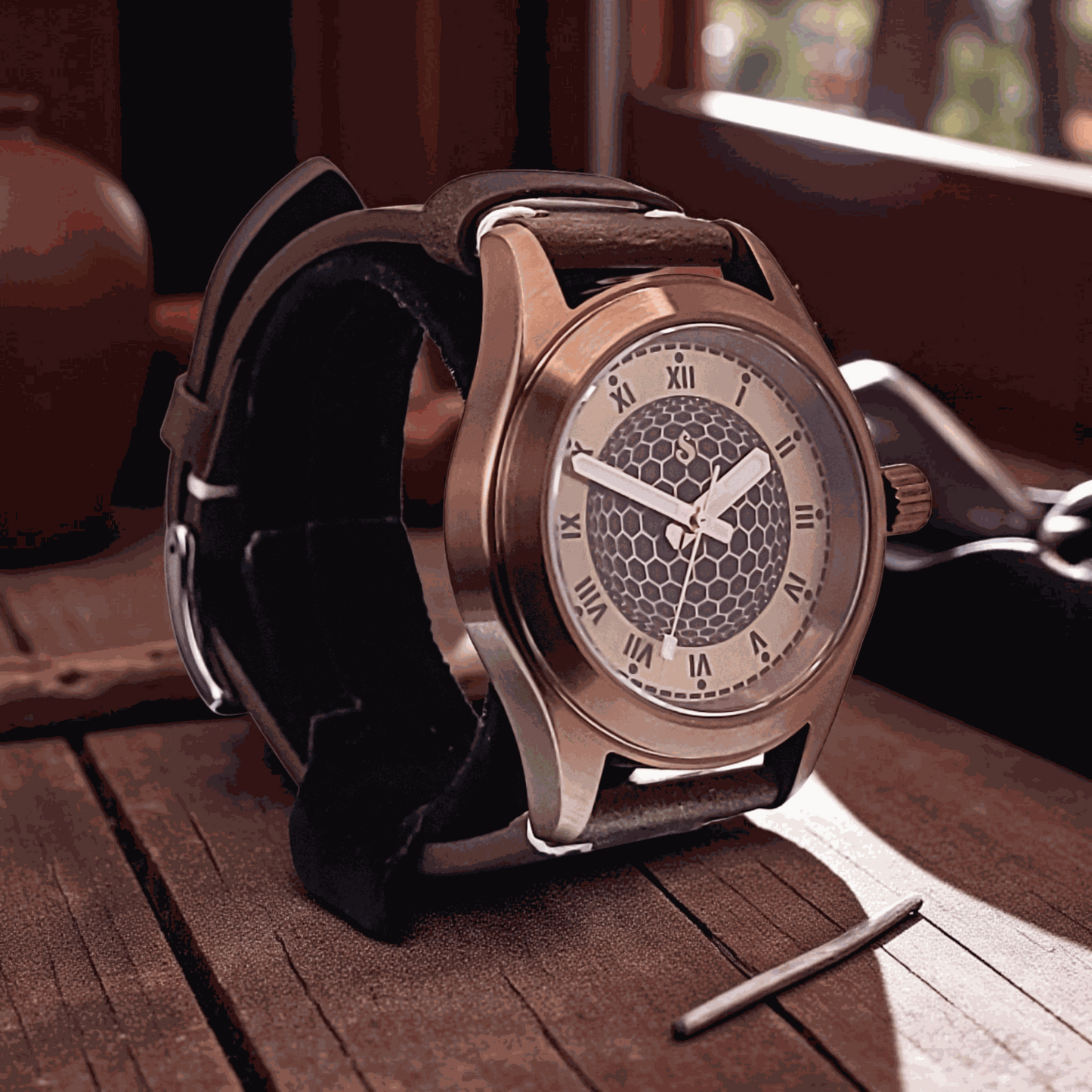 Handcrafted Seiko Mod Custom Brass Vintage Series - Timeless Design - MODTIME