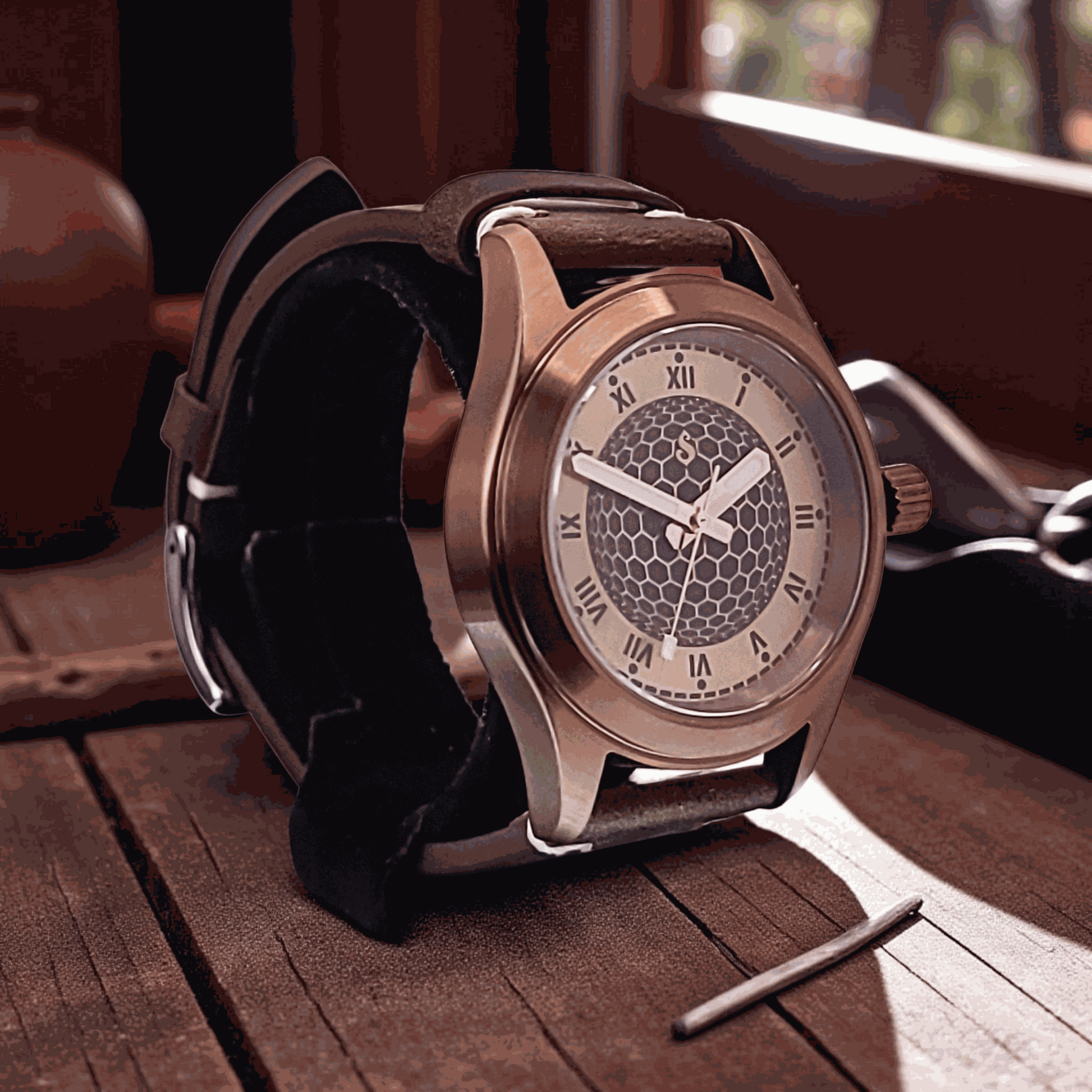 Handcrafted Seiko Mod Custom Brass Vintage Series - Timeless Design - MODTIME