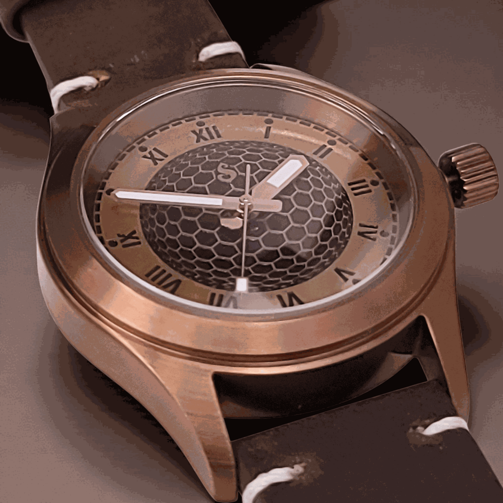 Handcrafted Seiko Mod Custom Brass Vintage Series - Timeless Design - MODTIME