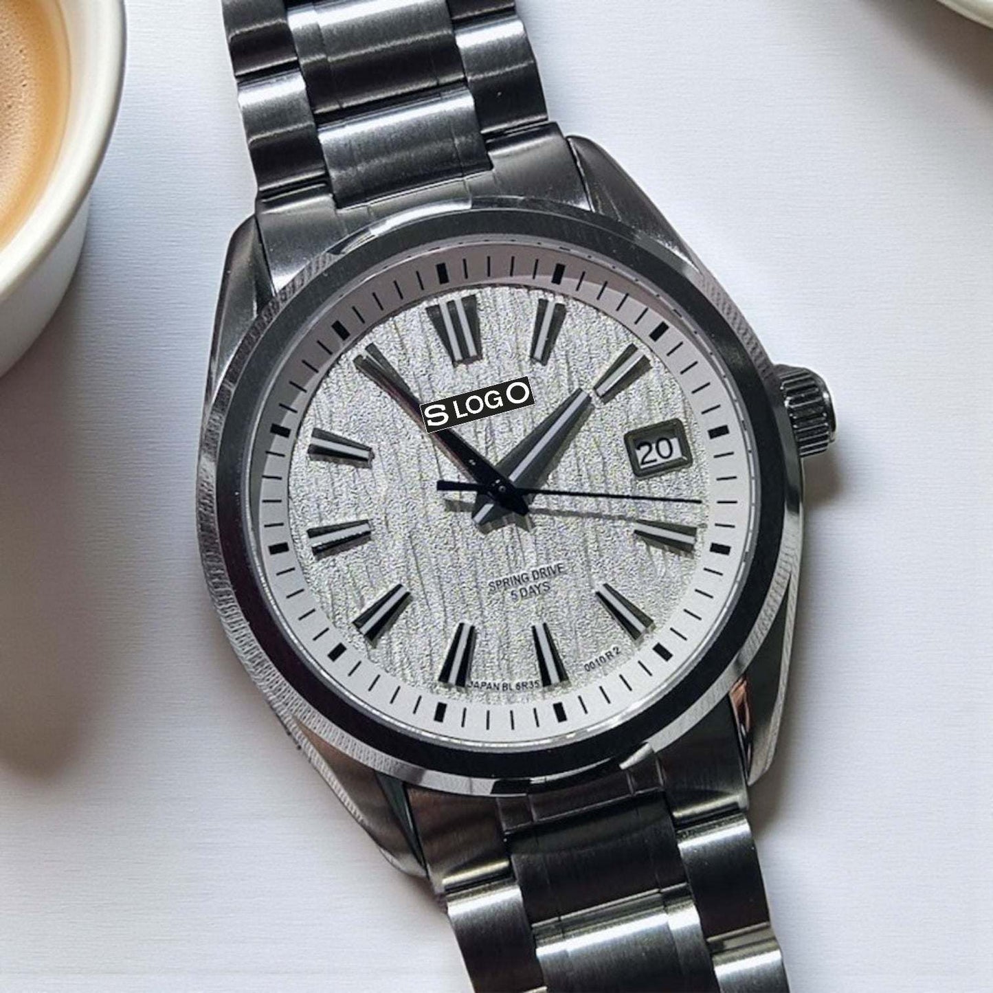 Modded Grand Automatic Homage - White Dial - Timeless - MODTIME