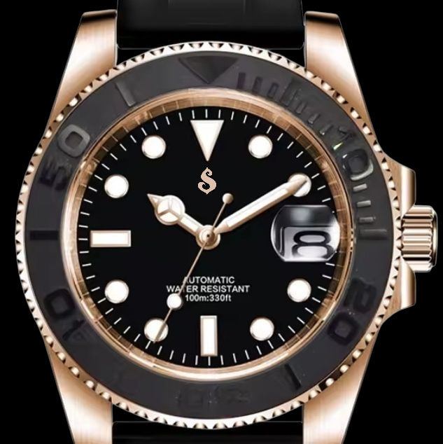 Modded Seiko Yachtmaster Black Gold Diver Series - Modtime Creations