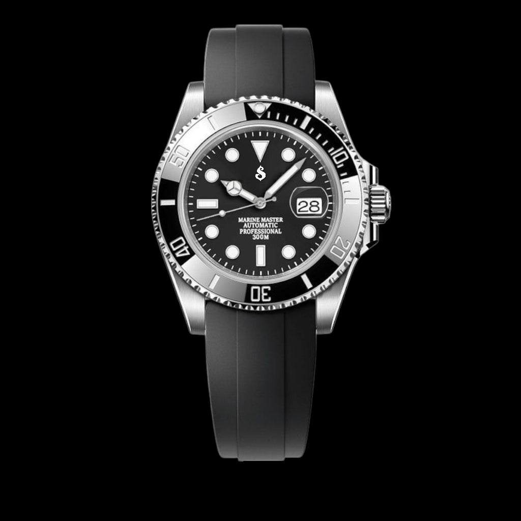 Modded Seiko Black Submariner Diver Series - Modtime 