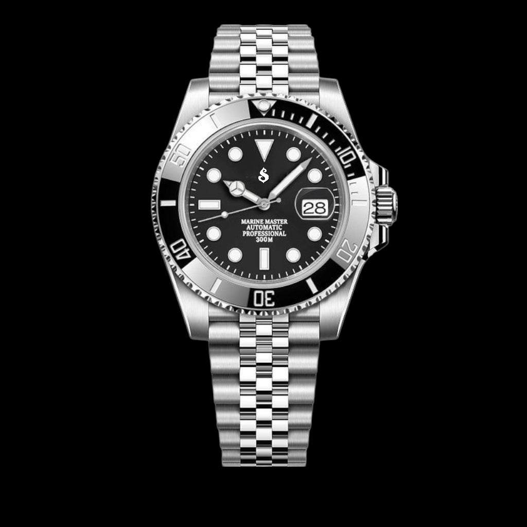 Modded Seiko Black Submariner Diver Series - Modtime 