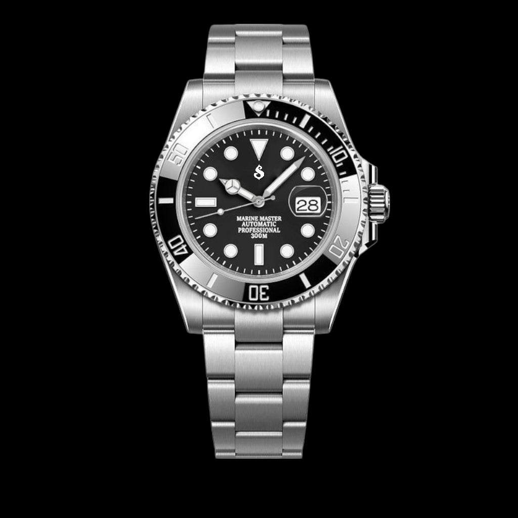 Modded Seiko Black Submariner Diver Series - Modtime 