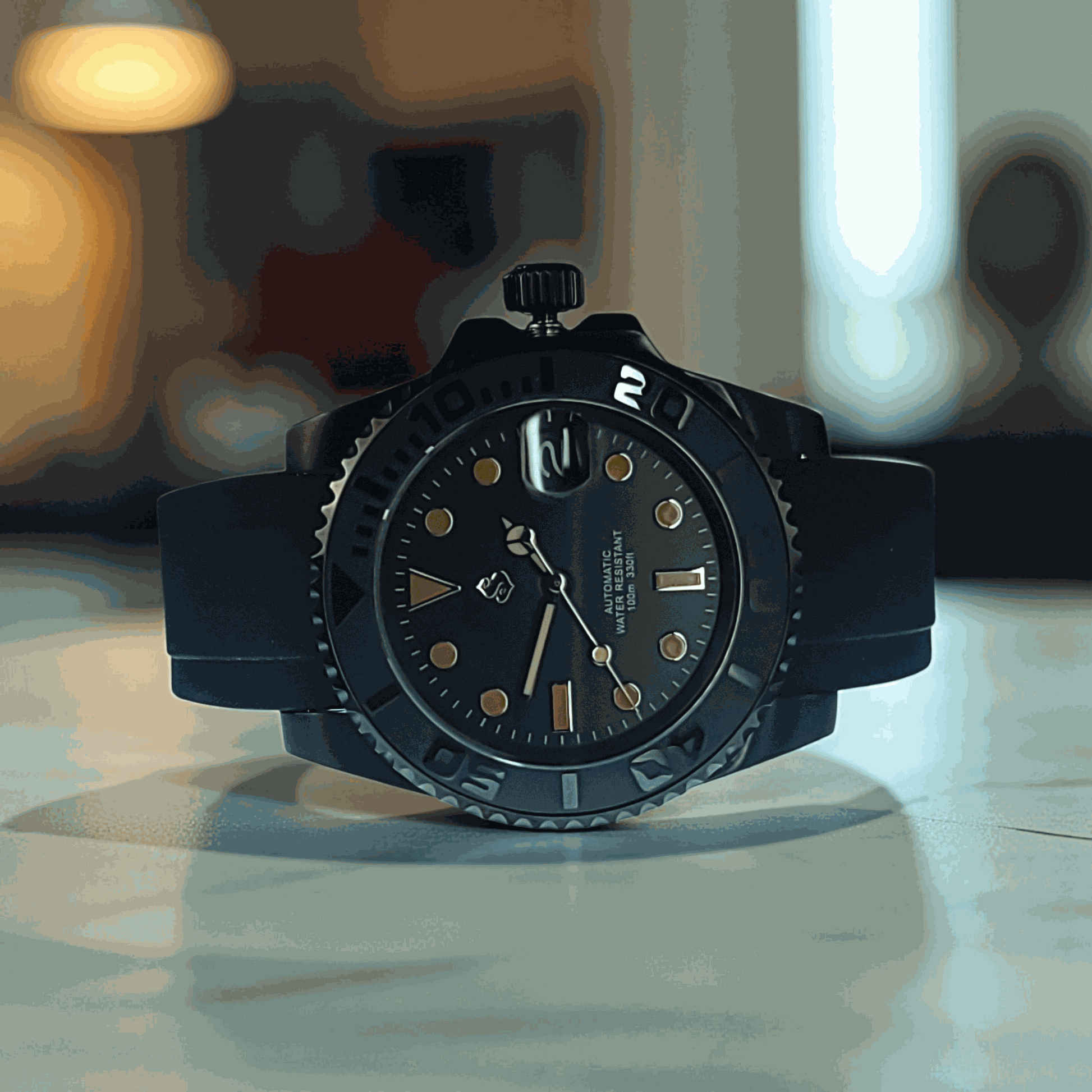 Modded S Black Seikmaster Diver Series - Modtime - MODTIME
