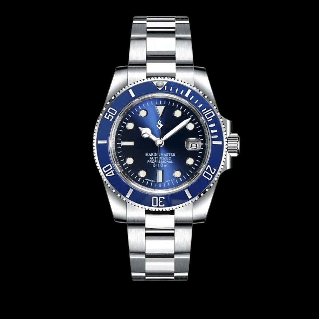 Modded Seiko Submariner Homage Blue Smurf Diver - Modtime