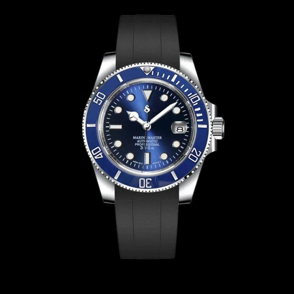 Modded Seiko Submariner Homage Blue Smurf Diver - Modtime