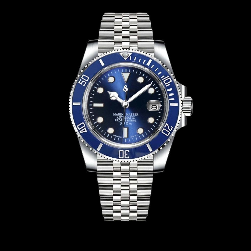 Modded Seiko Submariner Homage Blue Smurf Diver - Modtime