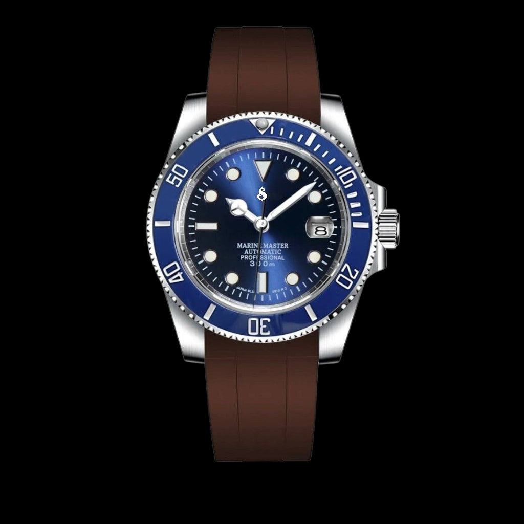 Modded Seiko Submariner Homage Blue Smurf Diver - Modtime