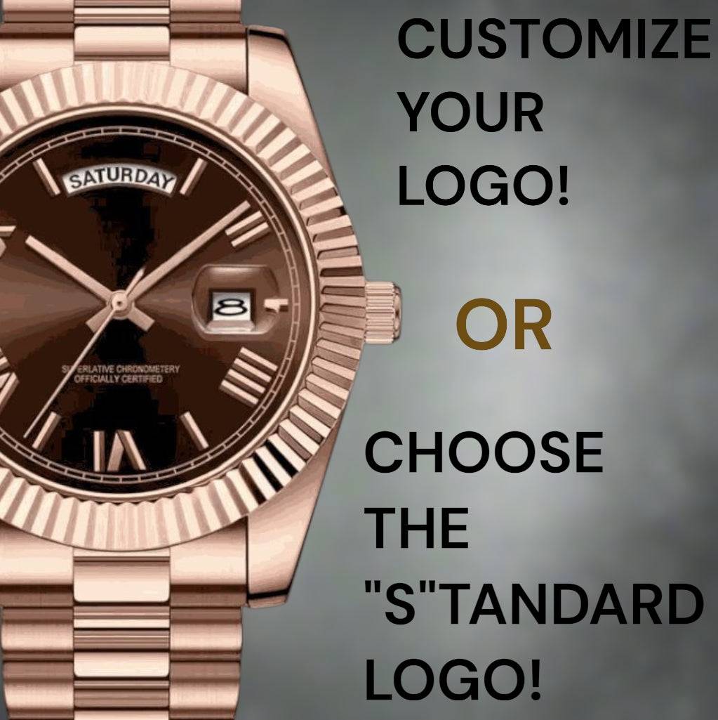 Modded Seiko Day & Date Roman Numerals Chocolate Dial Series