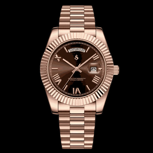 Modded S Day & Date Chocolate Dial Series - Modtime - MODTIME