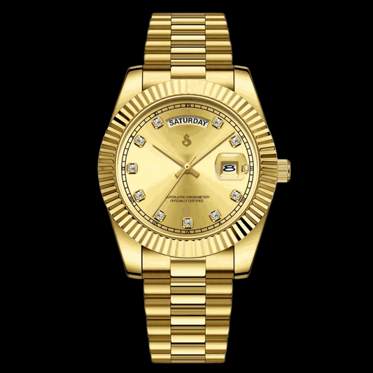 Modded S Day & Date Gold Gem Dial Series - Modtime - MODTIME