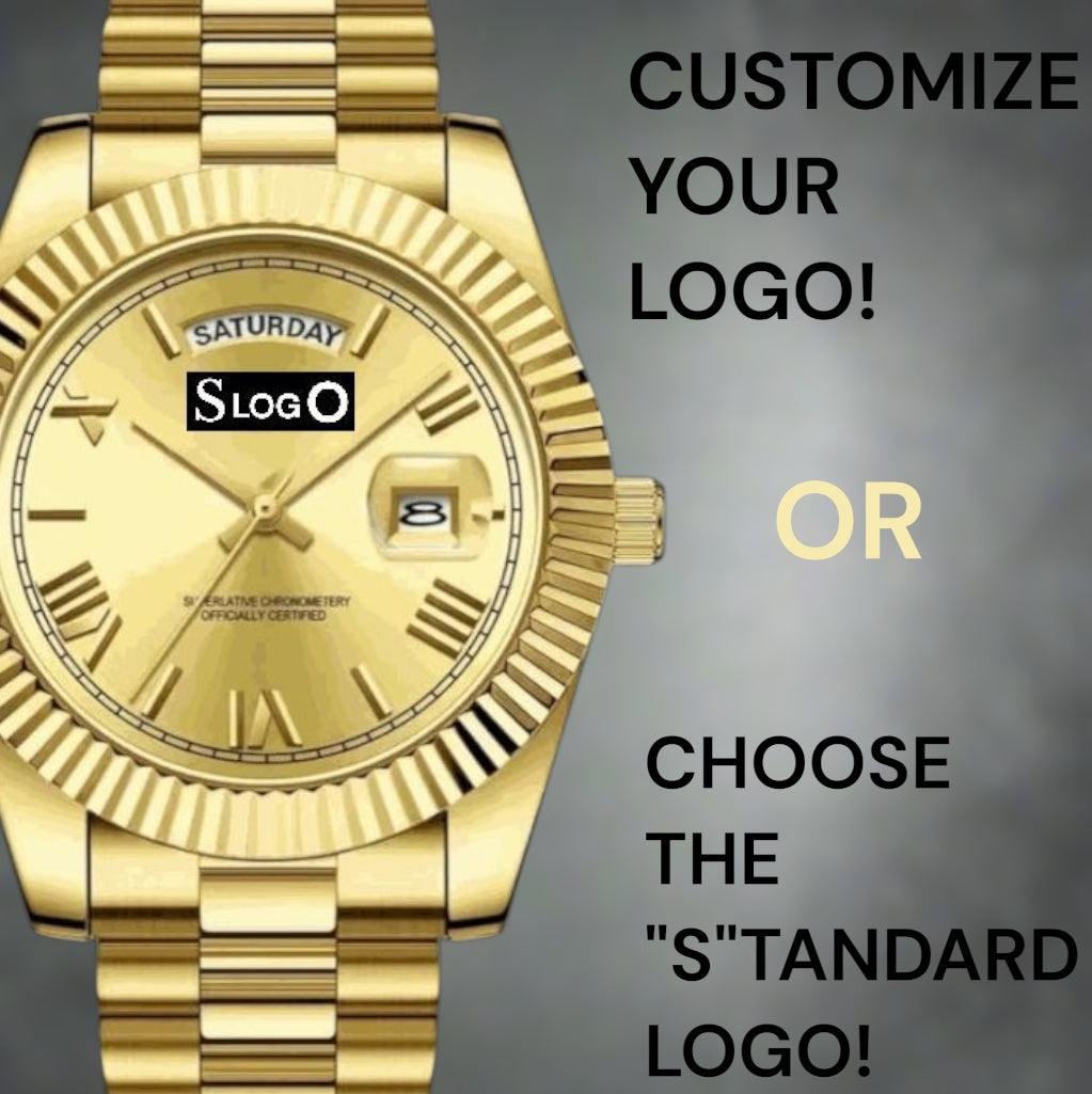 Modded Seiko DayDate Gold Roman Numeral Dial - Modtime Creations