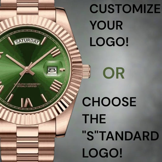Modded Seiko DayDate Green Dial Rose Gold - Modtime Creations