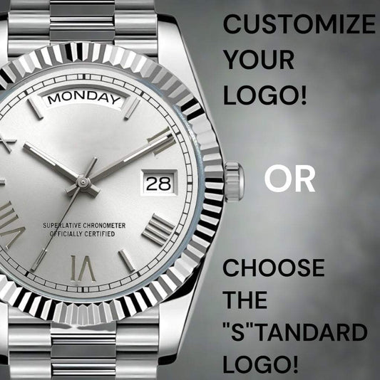 Modded Seiko DayDate White Dial Silver Series - Modtime Creations