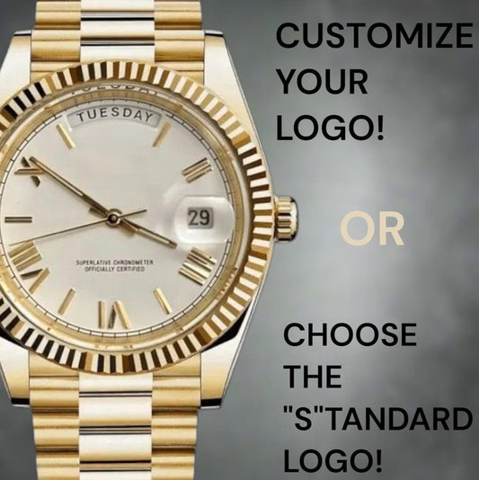 Modded Seiko DayDate White Roman Numerals Dial Gold - Modtime Creations