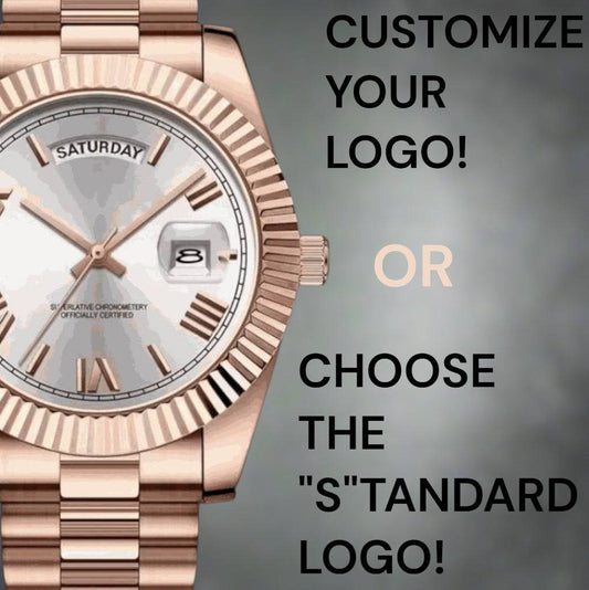 Modded Seiko DayDate White Roman Numerals Dial Rose Gold Series - Modtime Creations