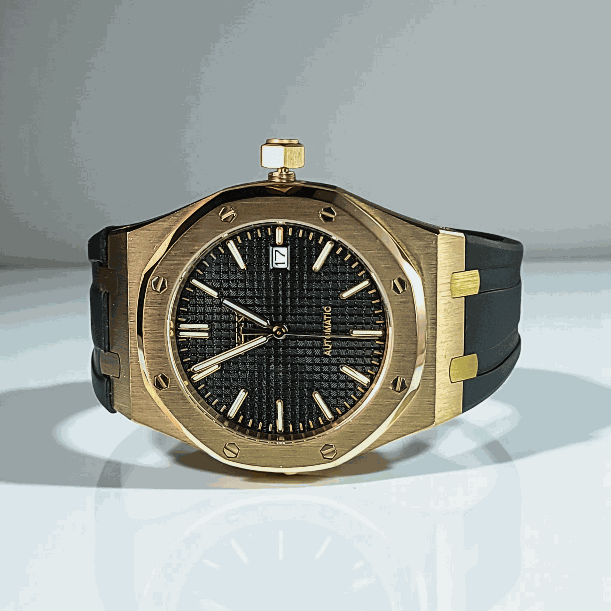 Modded S Heritage "O" Rose Gold Black Dial - Timeless Design - MODTIME