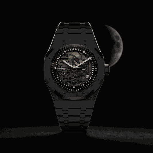 Modded S Heritage "Oak" Skeleton aka SeikOak - Midnight Series - MODTIME