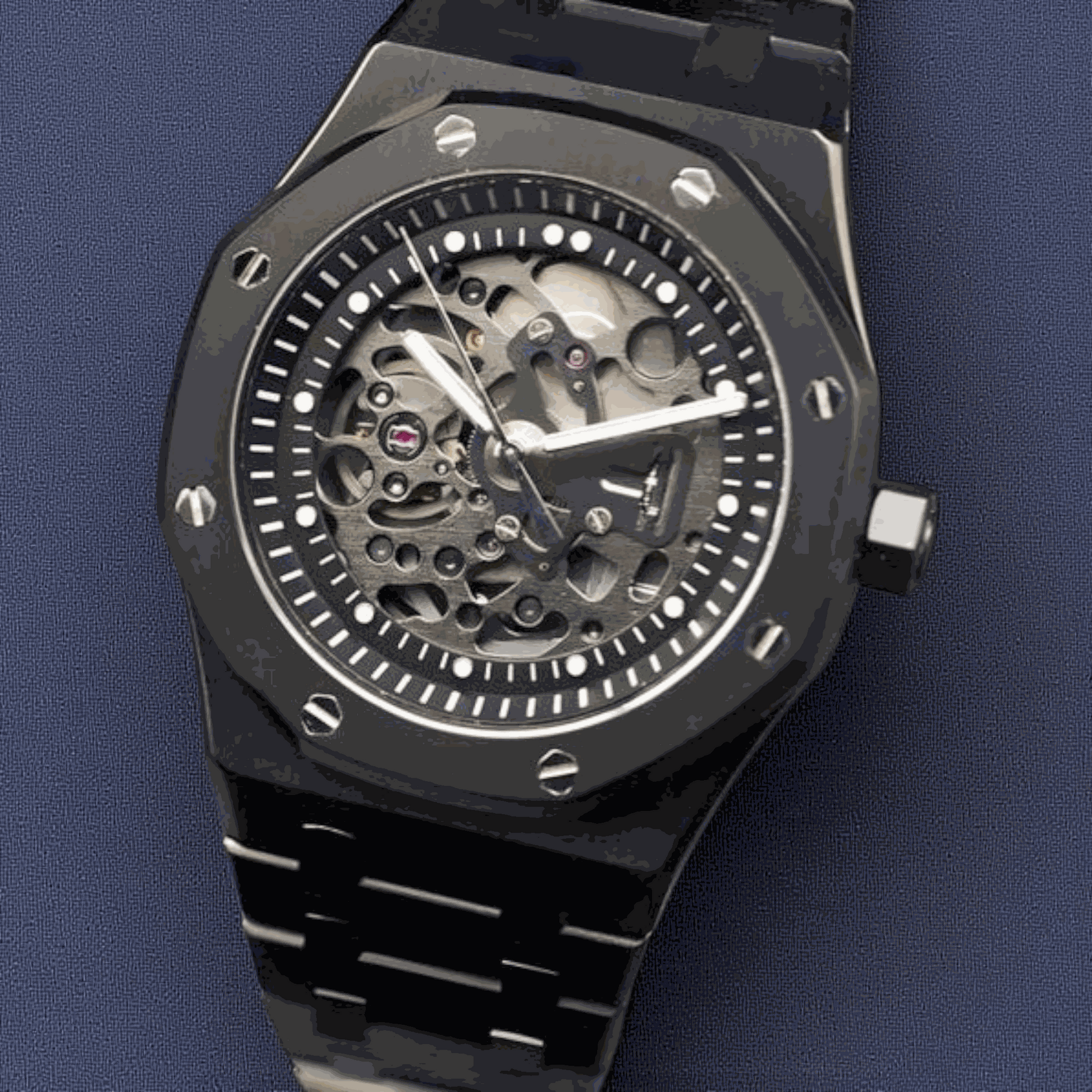 Modded S Heritage "Oak" Skeleton aka SeikOak - Midnight Series - MODTIME