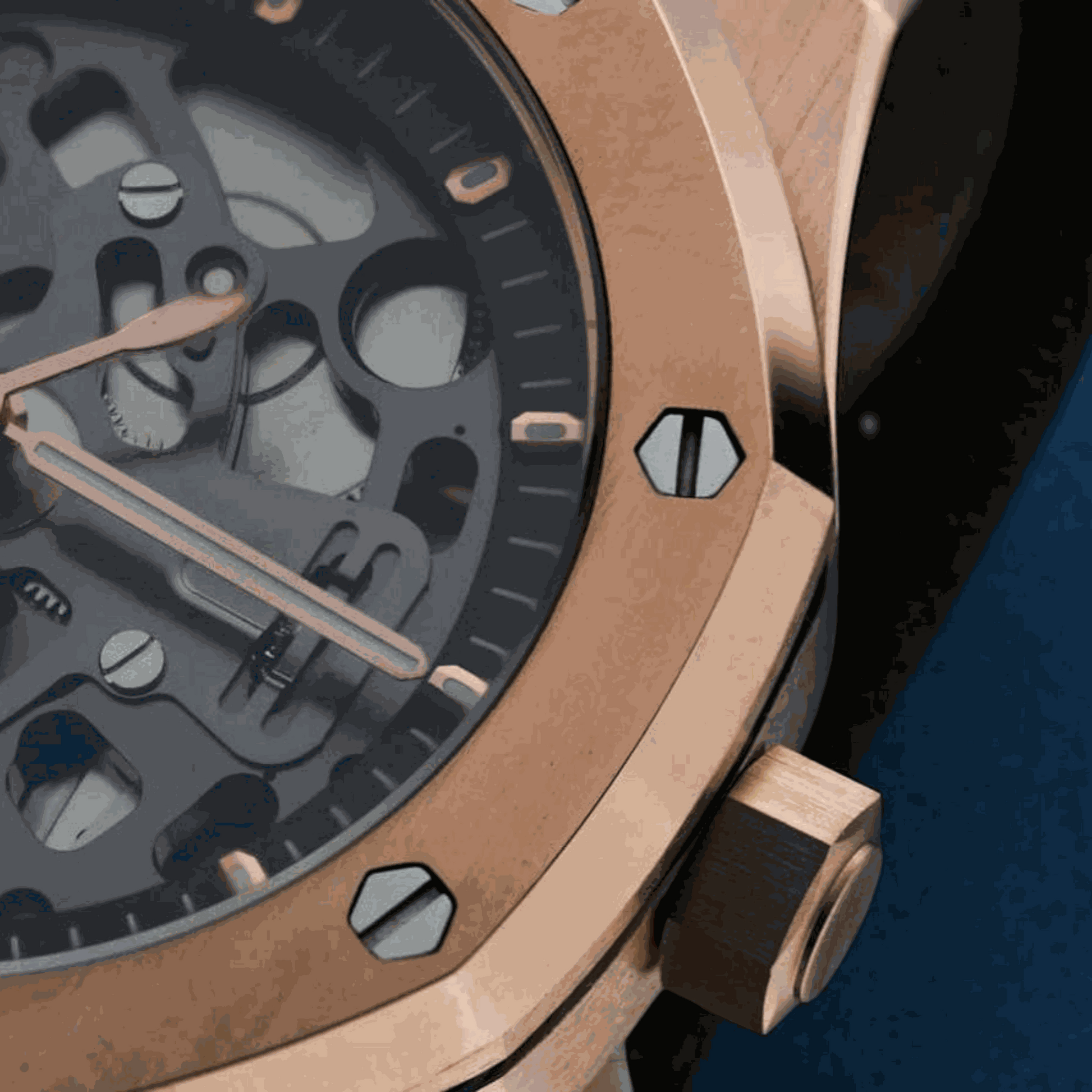 Modded S Heritage "Oak" Skeleton aka SeikOak Series - Gold - MODTIME