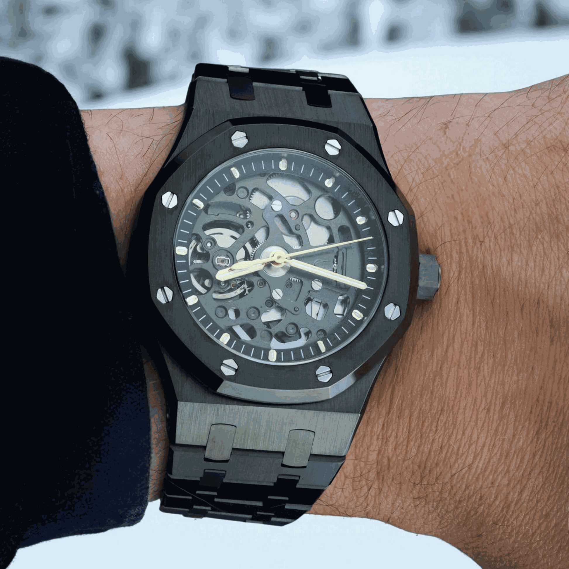 Modded S Heritage "Oak" Skeleton aka SeikOak Series - Midnight - MODTIME