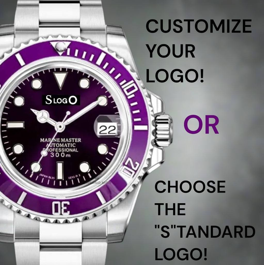 Modded Seiko Watch Submariner aka Seikomariner Diver Purple Joker - Modtime Creations