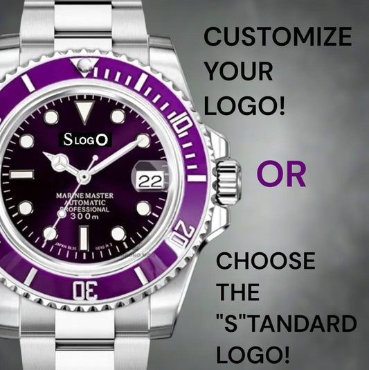 Modded Seiko Watch Submariner aka Seikomariner Diver Purple Joker - Modtime Creations