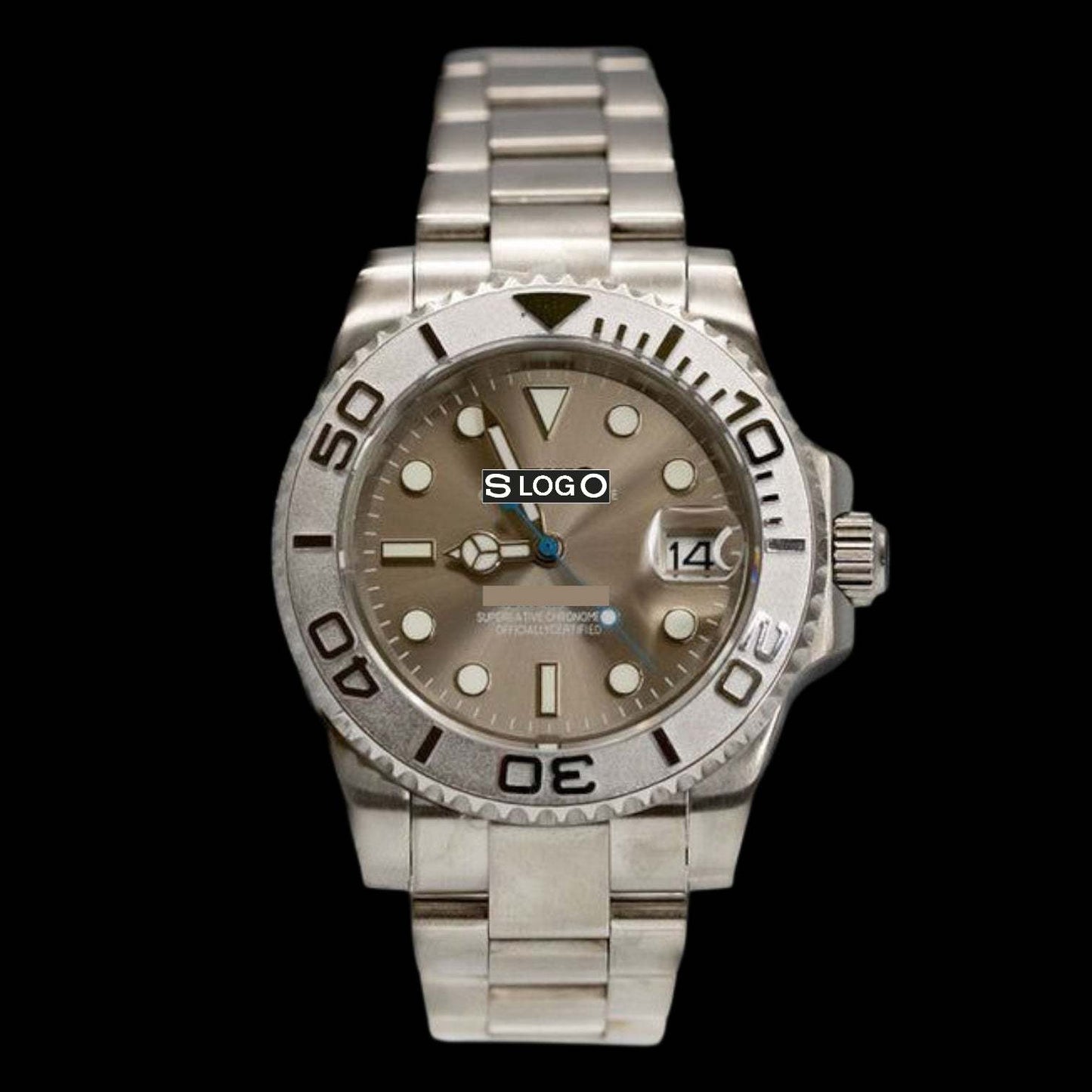 Modded Seiko Yachtmaster Rhodium aka Seikomaster Diver Series - Modtime Creations