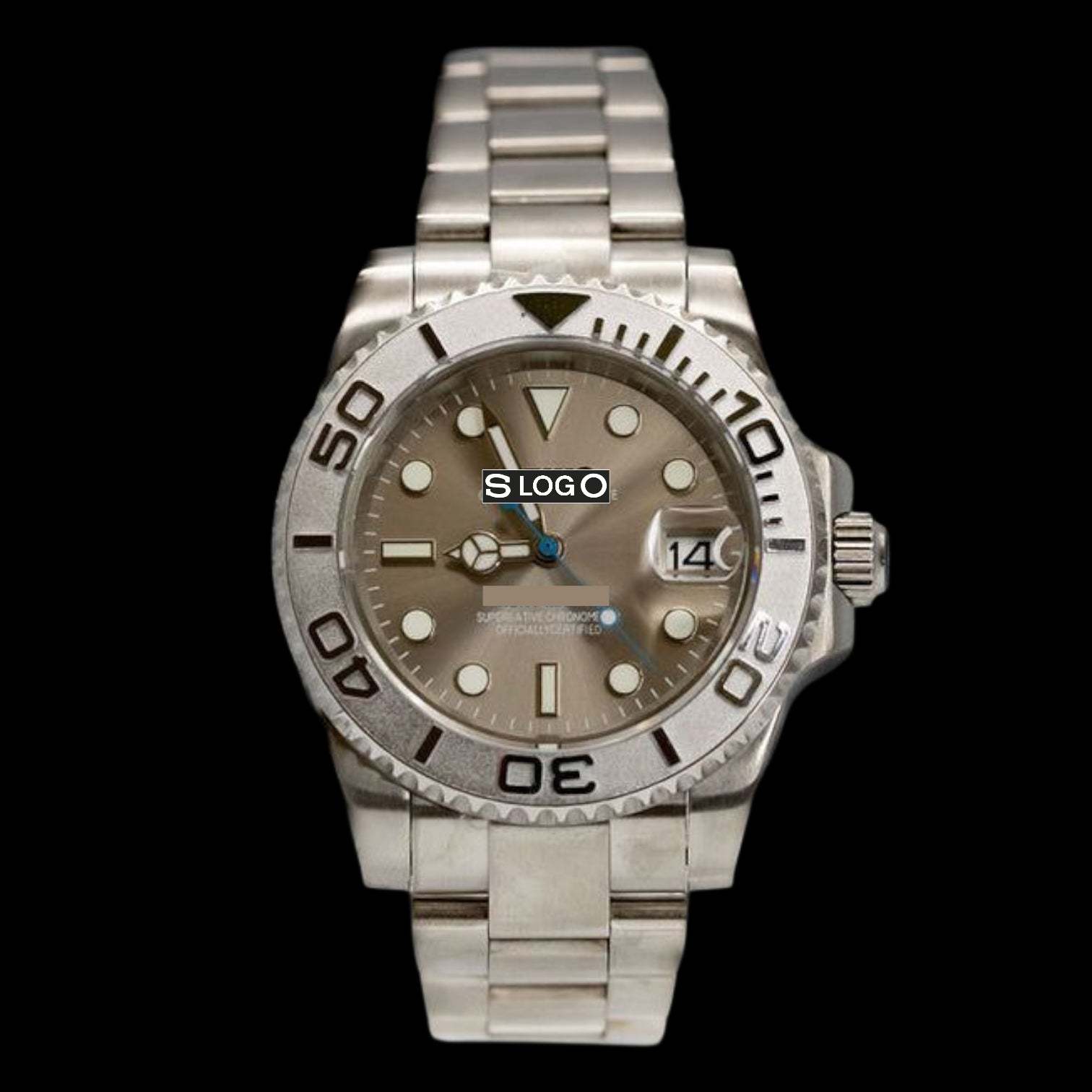 Modded Seiko Yachtmaster Rhodium aka Seikomaster Diver Series - Modtime Creations