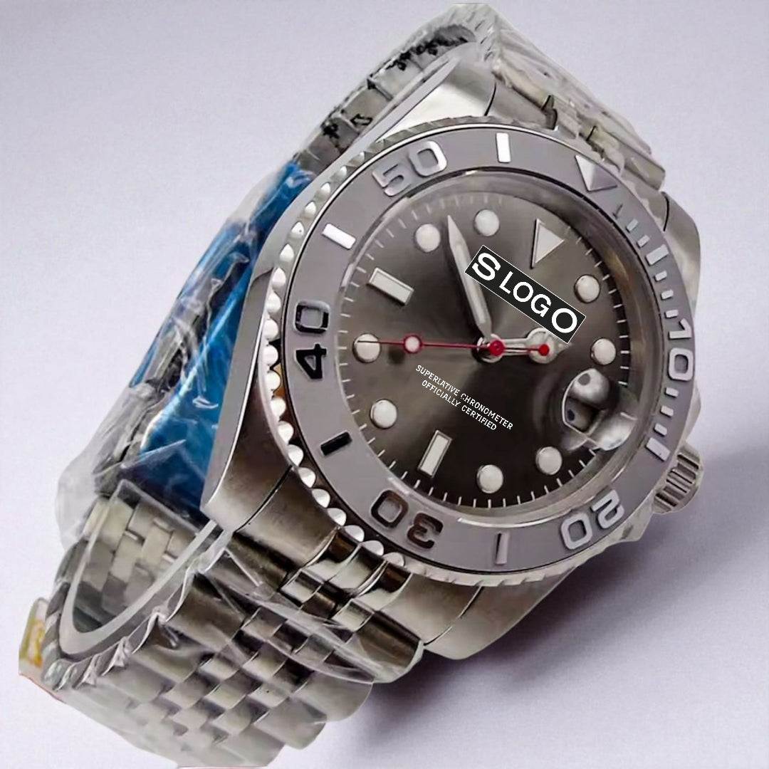 Modded Seiko Yachtmaster Rhodium aka Seikomaster Diver Series - Modtime Creations