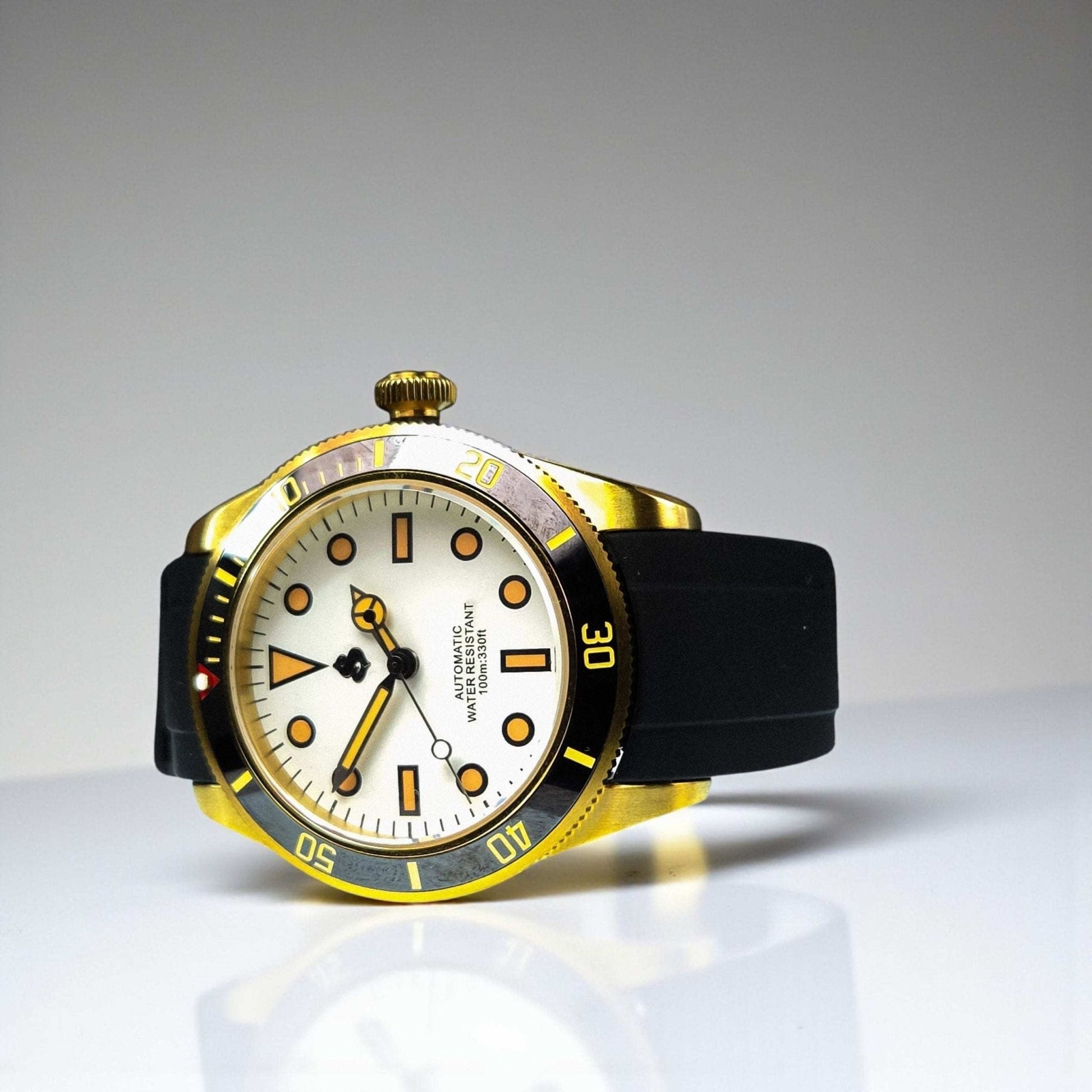Modded Seiko Rose Gold Vintage Yachtmaster Diver Series - Modtime 
