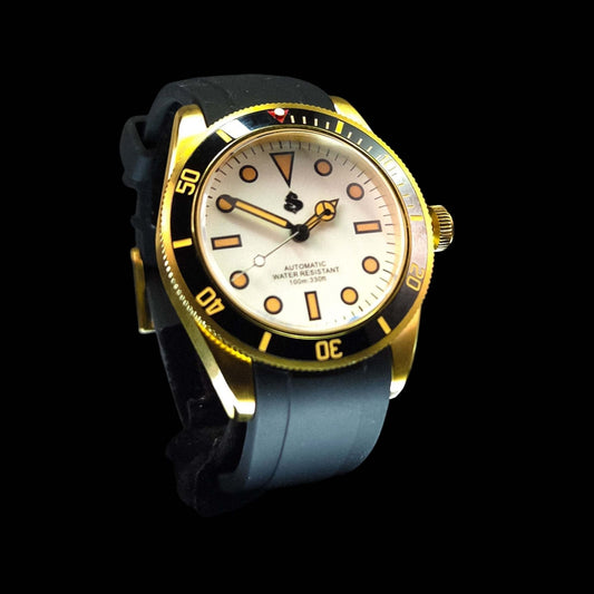 Modded Seiko Rose Gold Vintage Yachtmaster Diver Series - Modtime 