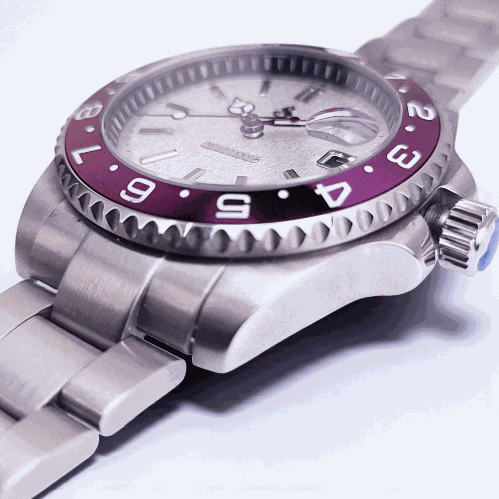 Modded S White Joker Seikmariner Diver - Modtime - MODTIME