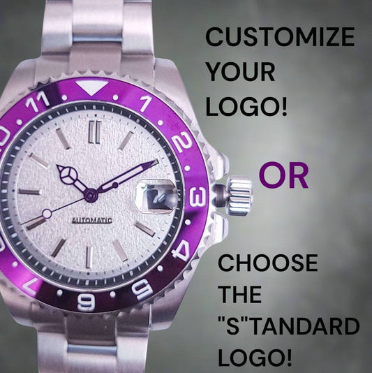 Modded Seiko Submariner Purple White Joker Sub Diver - Modtime