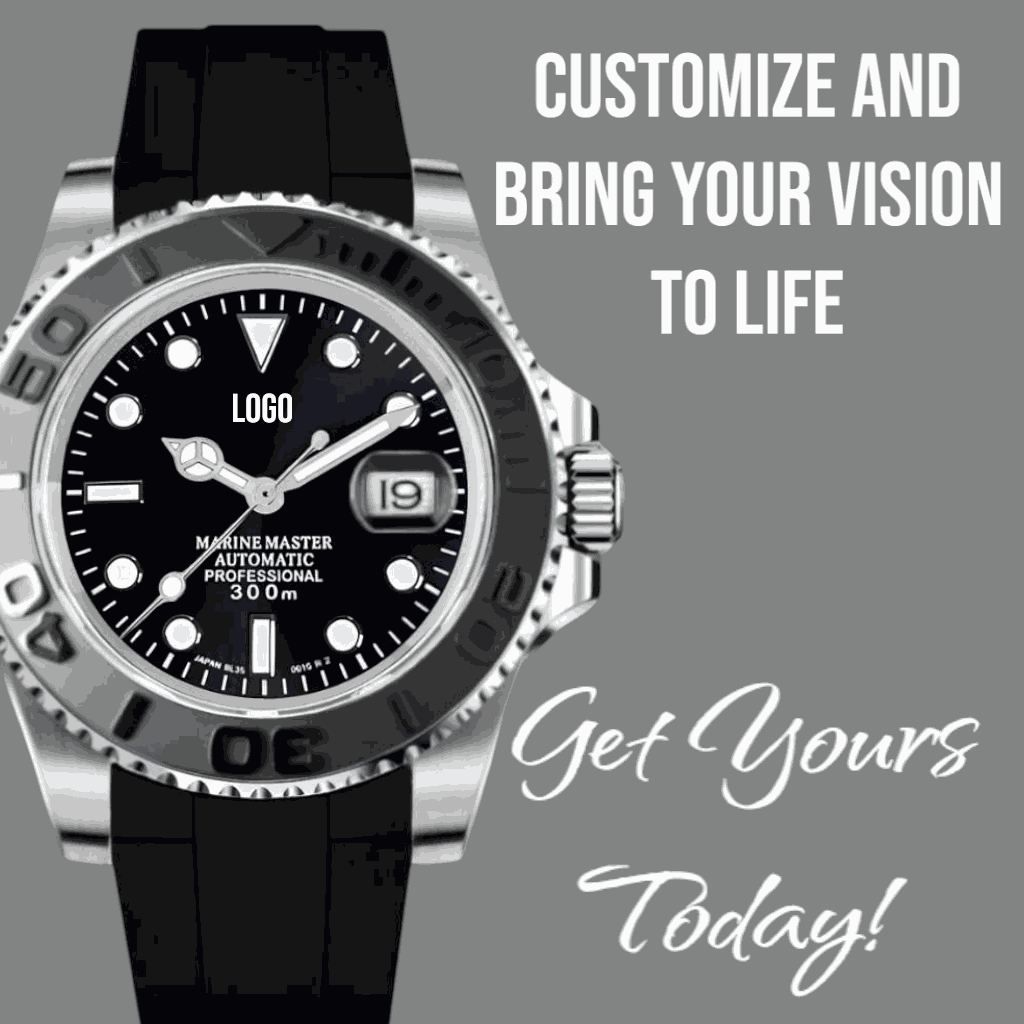 Modded Seiko Black Silver Yachtmaster Diver Series - MODTIME