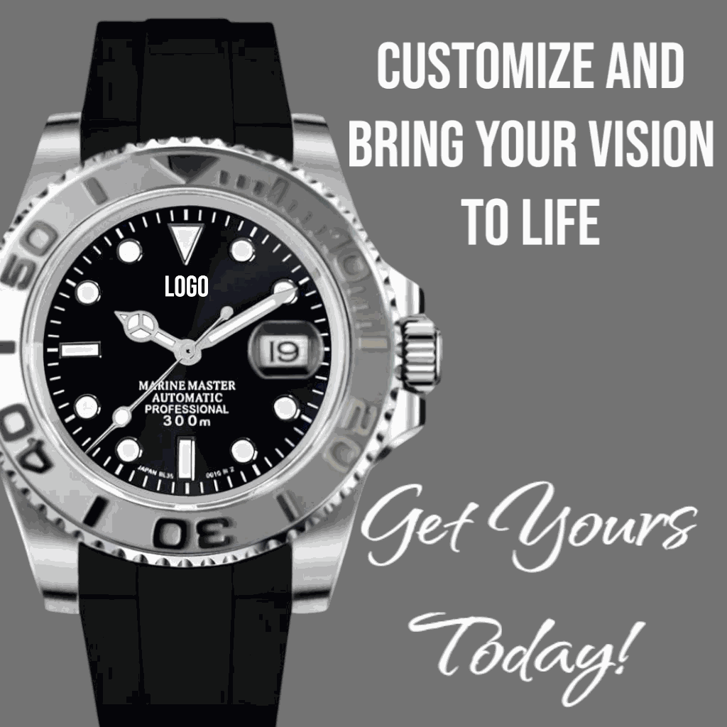 Modded Seiko Black Silver Yachtmaster Diver Series - MODTIME