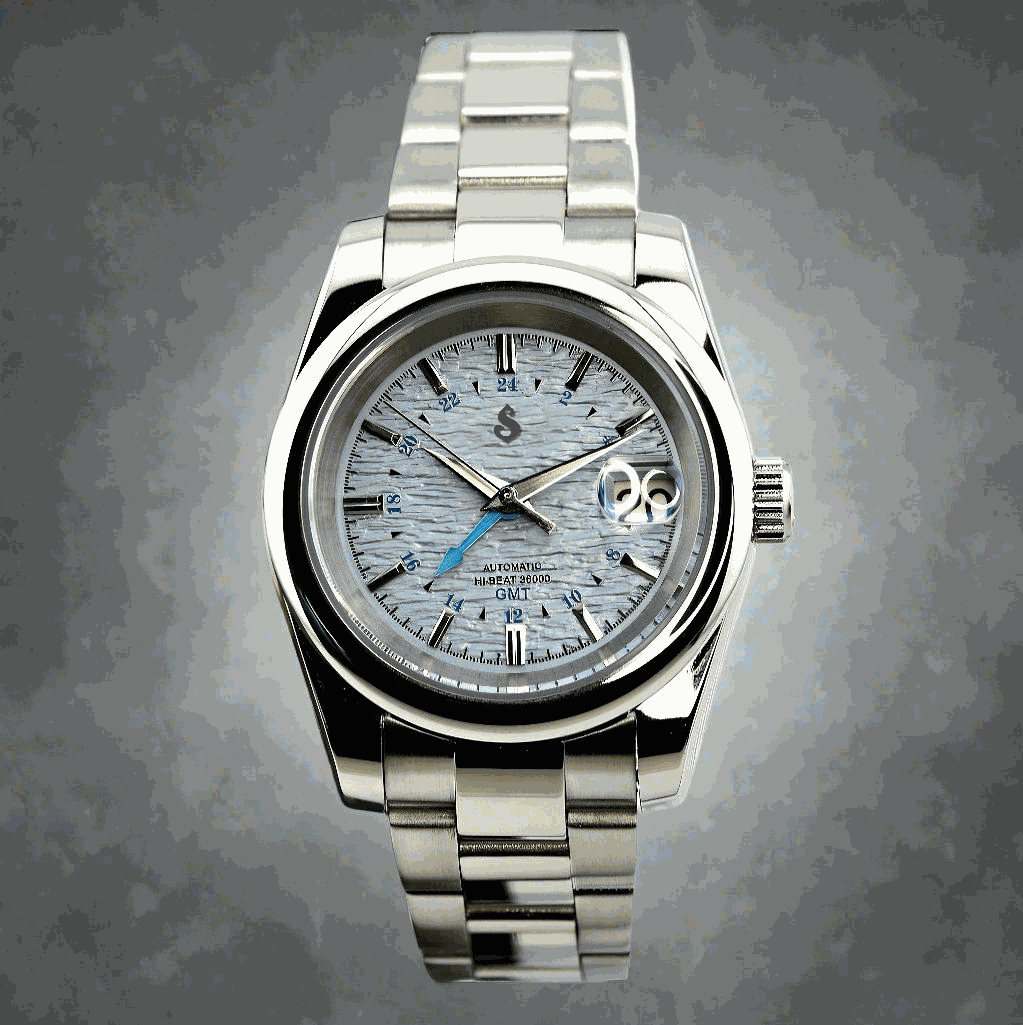 Modded Seiko Grand Homage Light Blue Dial: Classic Design