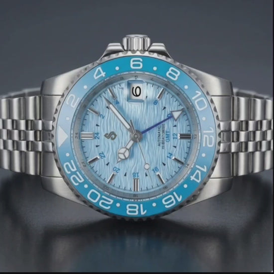 Seiko Mod Grand Seiko GMT Fusion Tiffany Blue Dial: Modtime Creations