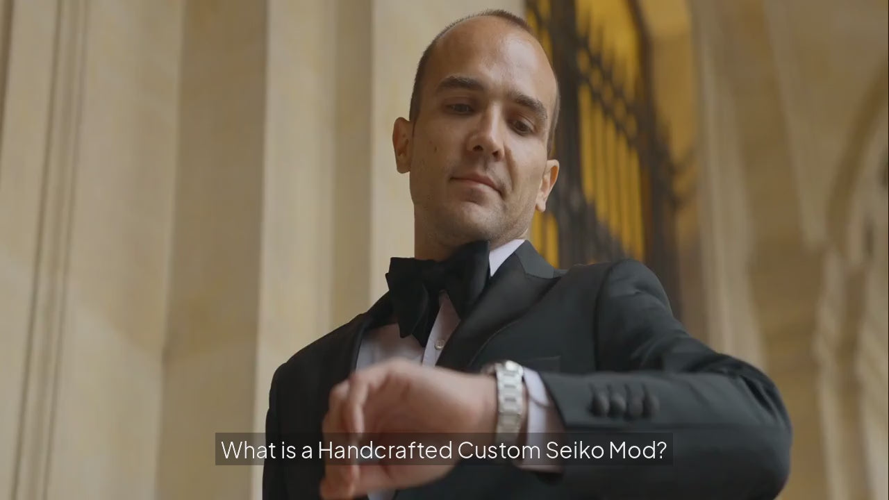 Load video: Video explaining what is a Custom Handcrafted seiko mod 
