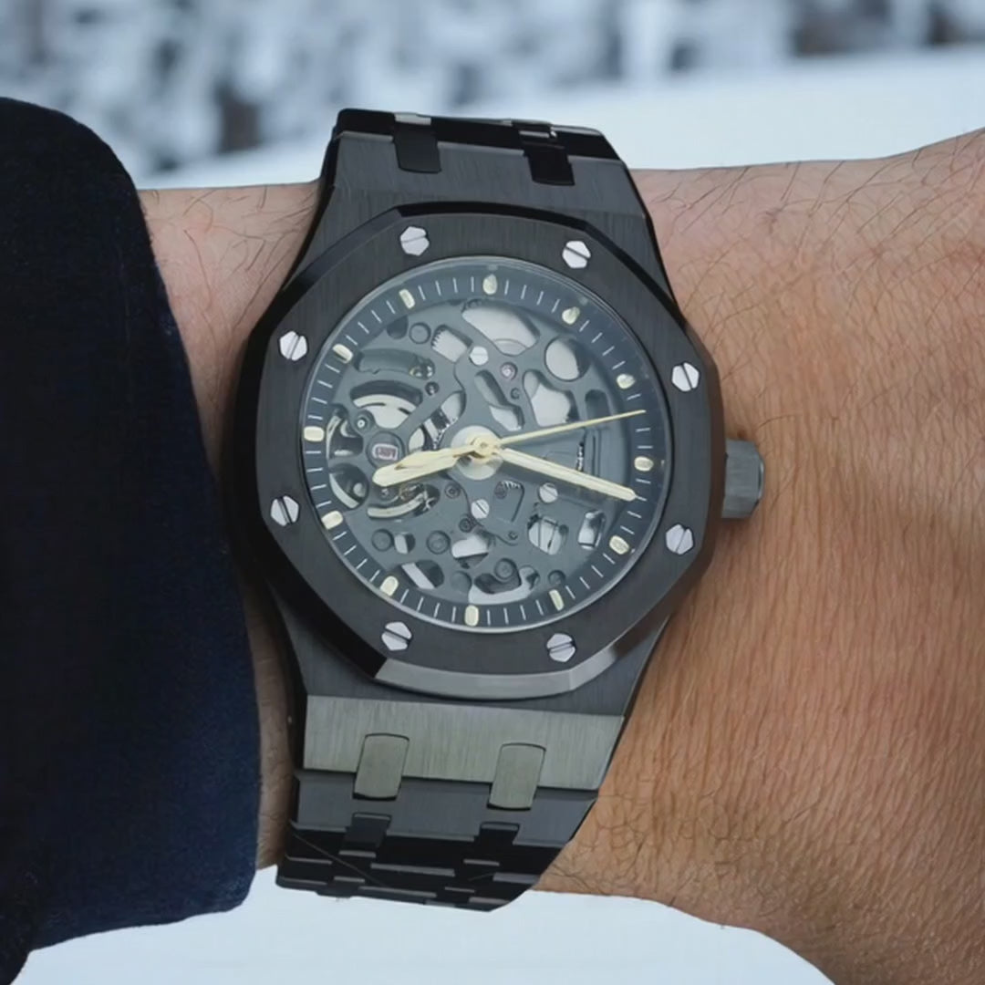 Black Royal Oak Seiko Mod  video 