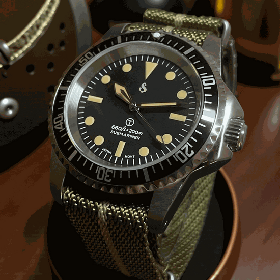 Seiko Mod watches Vintage Submariner Black Dial 