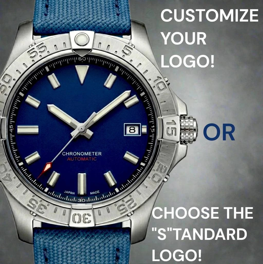 42mm Dark Blue Dial "Avenge" Diver Mod Watch  – Modtime Creations