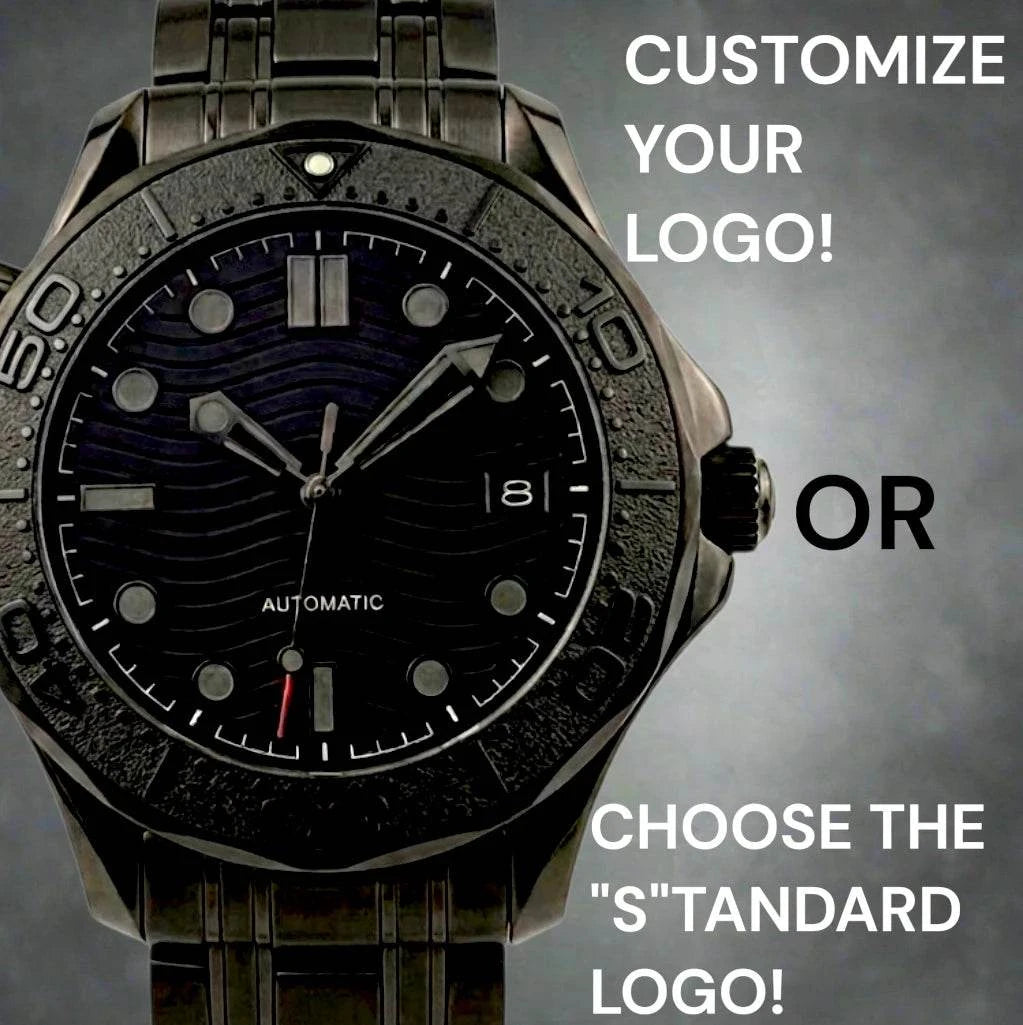 Stealth Black Dial 007 Master Mod Watch - Modtime