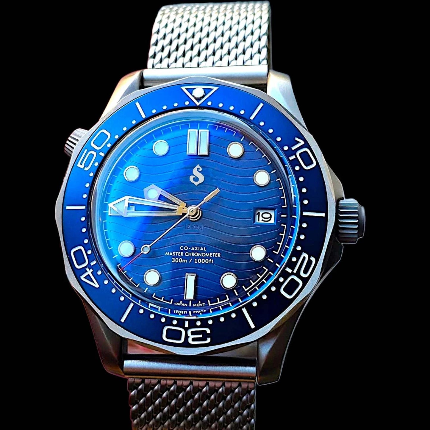 Signature Blue Dial 007 Master Homage Mod - Signature Series