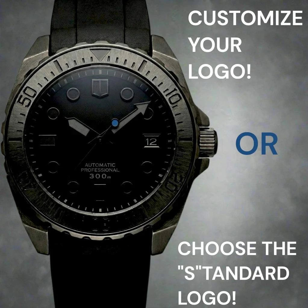 45MM King Samurai Black Stealth Diver Mod Watch Series - Modtime