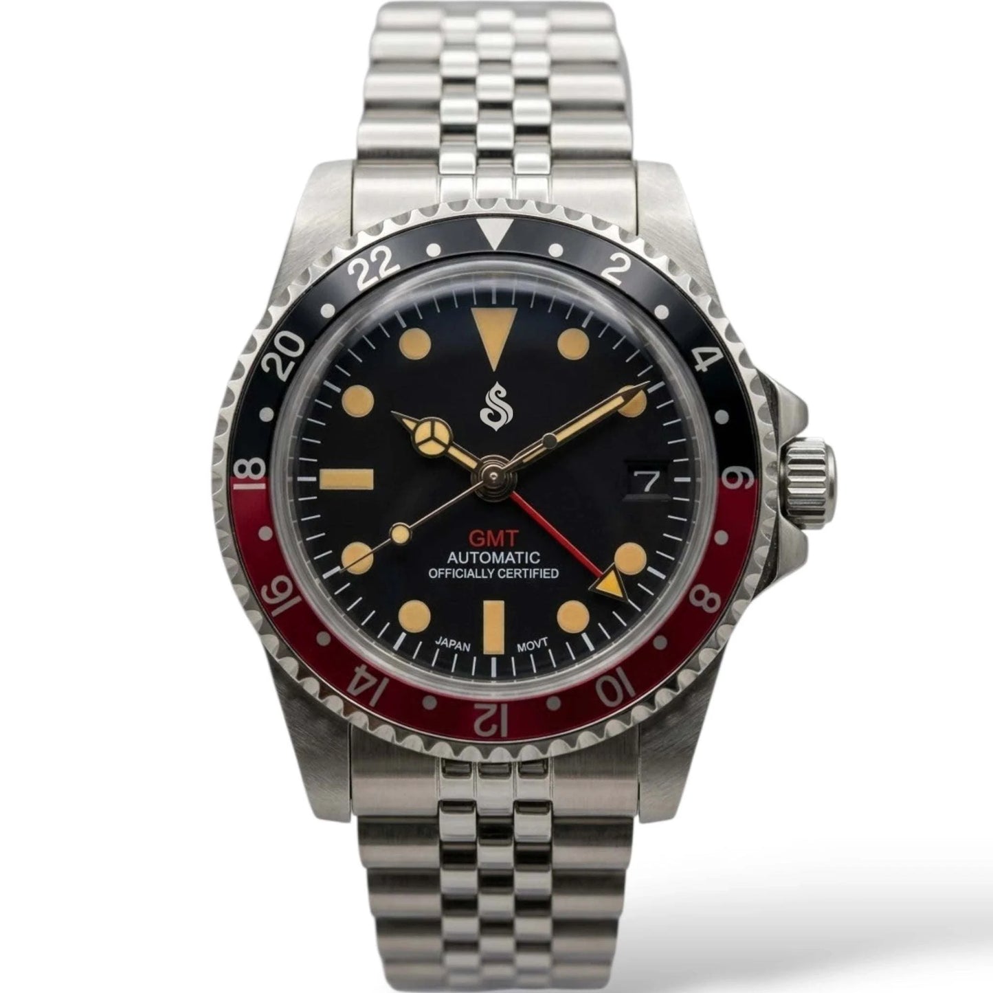 SeikMariner Vintage GMT Black Blue "Coke" Mod Watch Series - Modtime Creations