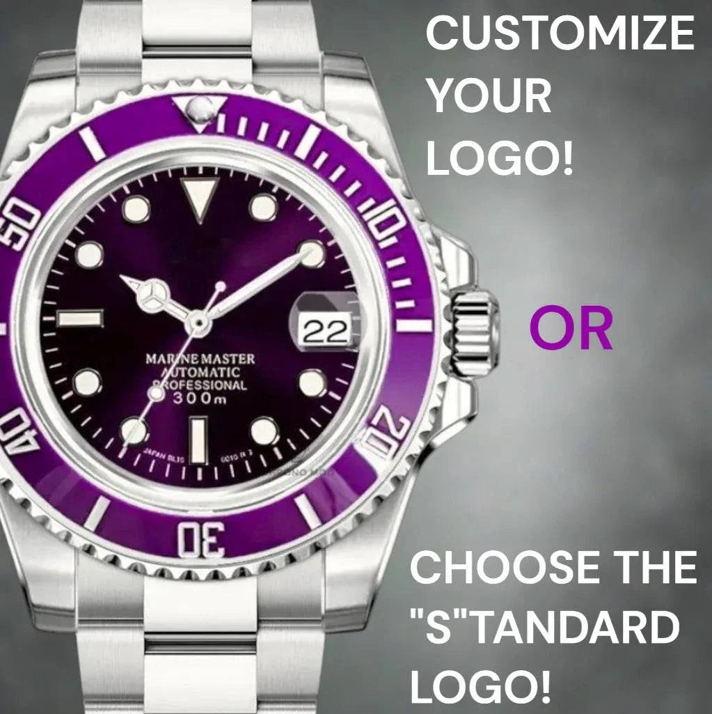 Modded Seiko Seikmariner Purple Haze Diver Mod by Modtime with NH35 automatic movement and sapphire crystal