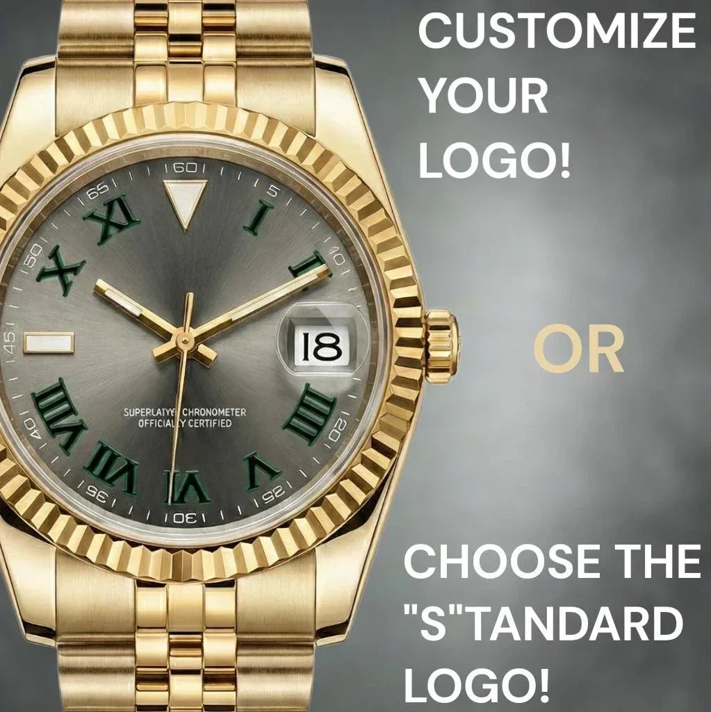 SeikJust Date Window Wimbledon Series Seiko Mod luxury watch with NH35 automatic movement and sapphire crystal