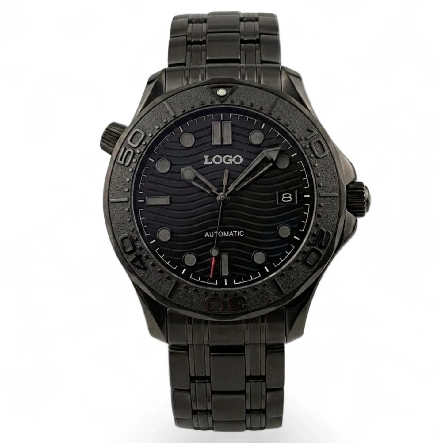 Stealth Black Dial 007 Master Mod Watch - Modtime